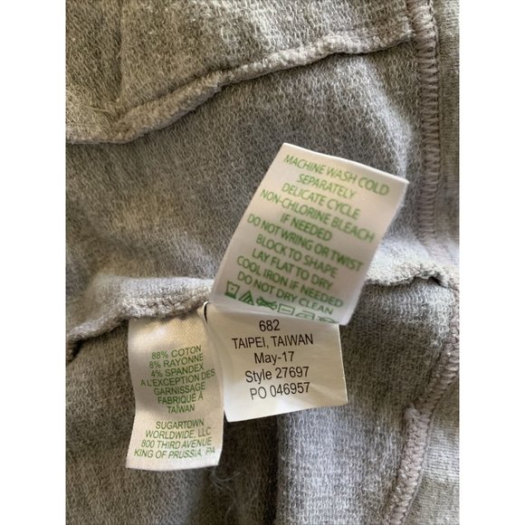 Lilly Pulitzer Gray Skipper Popover Jacket Peek-A-Boo Lace Sleeves XS Excellent - Picture 7 of 11